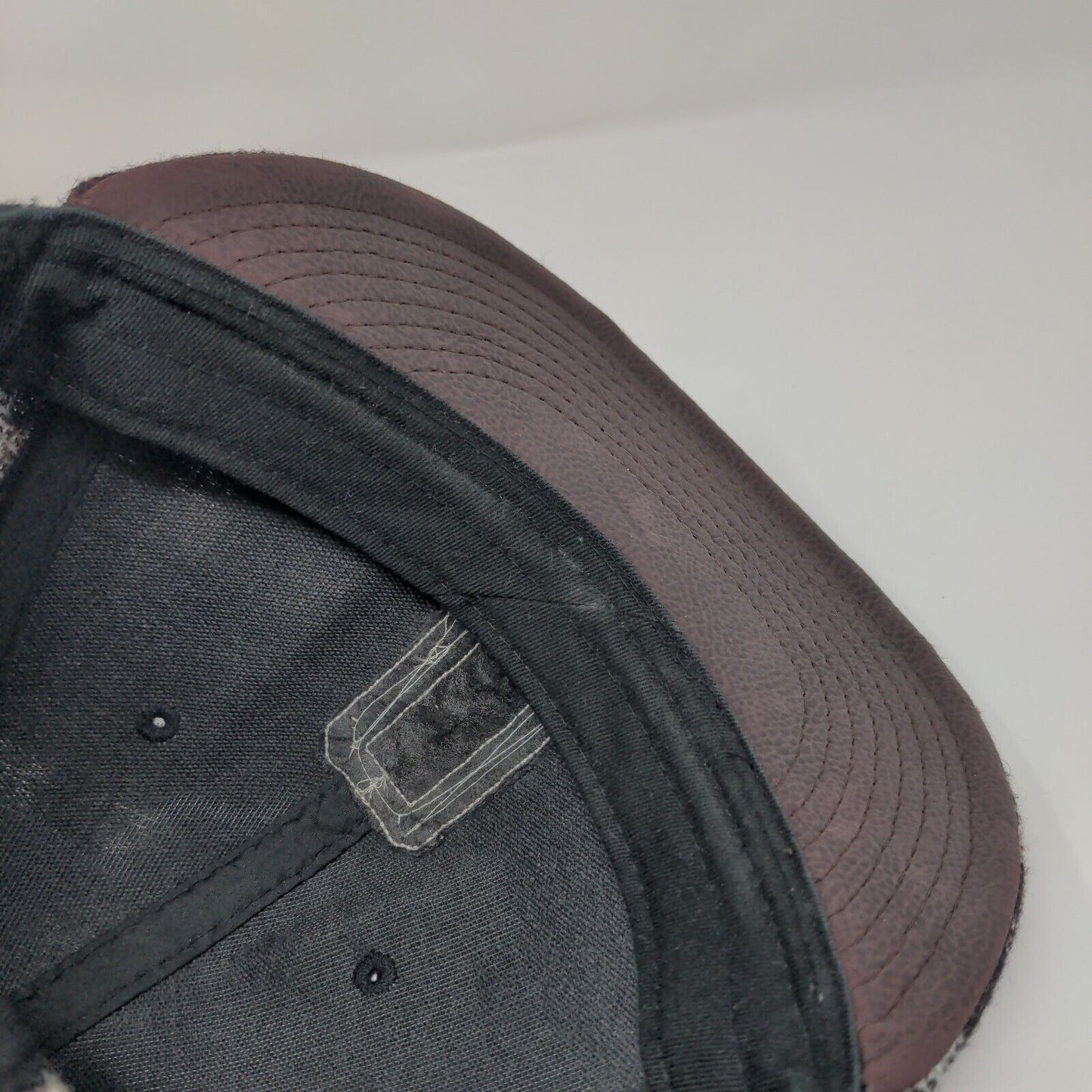 Obey Fitted Hat Multicolor S/M Plaid Embroidered Vented Holes 6 Panel