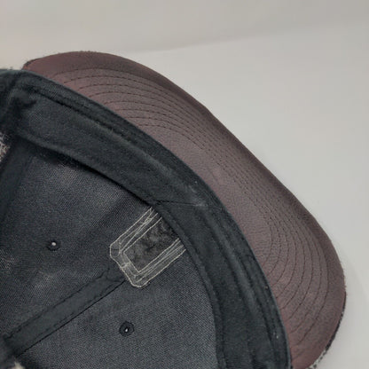 Obey Fitted Hat Multicolor S/M Plaid Embroidered Vented Holes 6 Panel