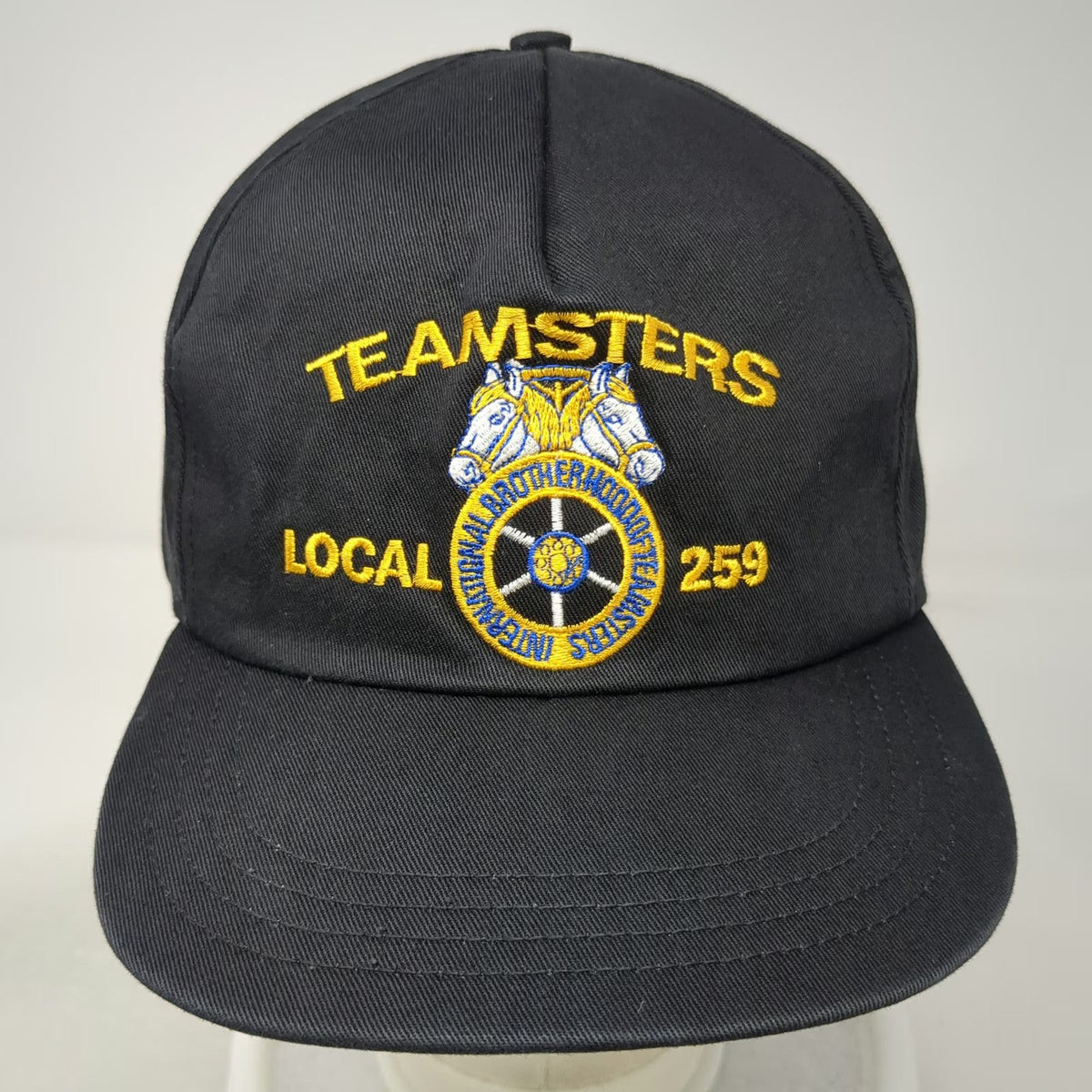 Teamsters Local 259 Union Made Brotherhood Black One Size 5 Panel Hat Snapback