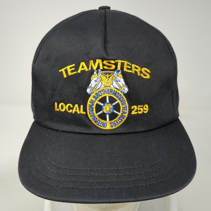 Teamsters Local 259 Union Made Brotherhood Black One Size 5 Panel Hat Snapback
