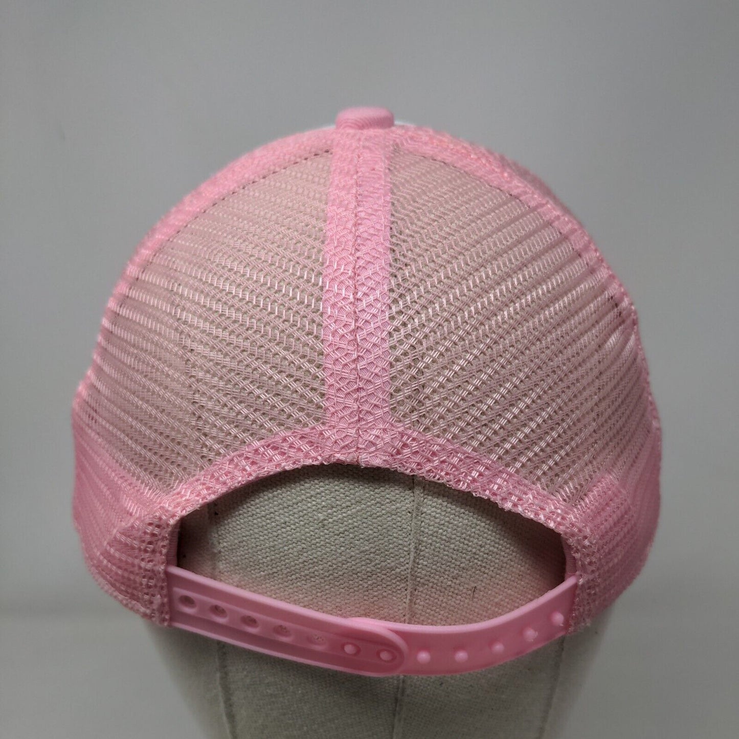 Mermaid Hair Don't Care Snapback Mesh Back Trucker Hat Pink 5-10 Years