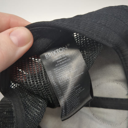 Brixton Manufacturing Company Patch Snapback Trucker Hat Black One Size