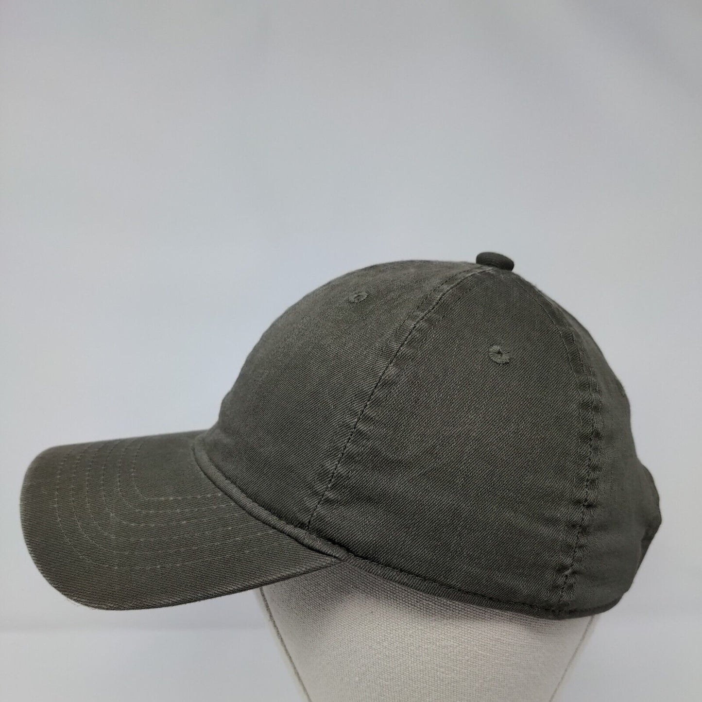 Unbranded Slideback Hat Brown OSFA Adjustable 6 Panel Blank Solid