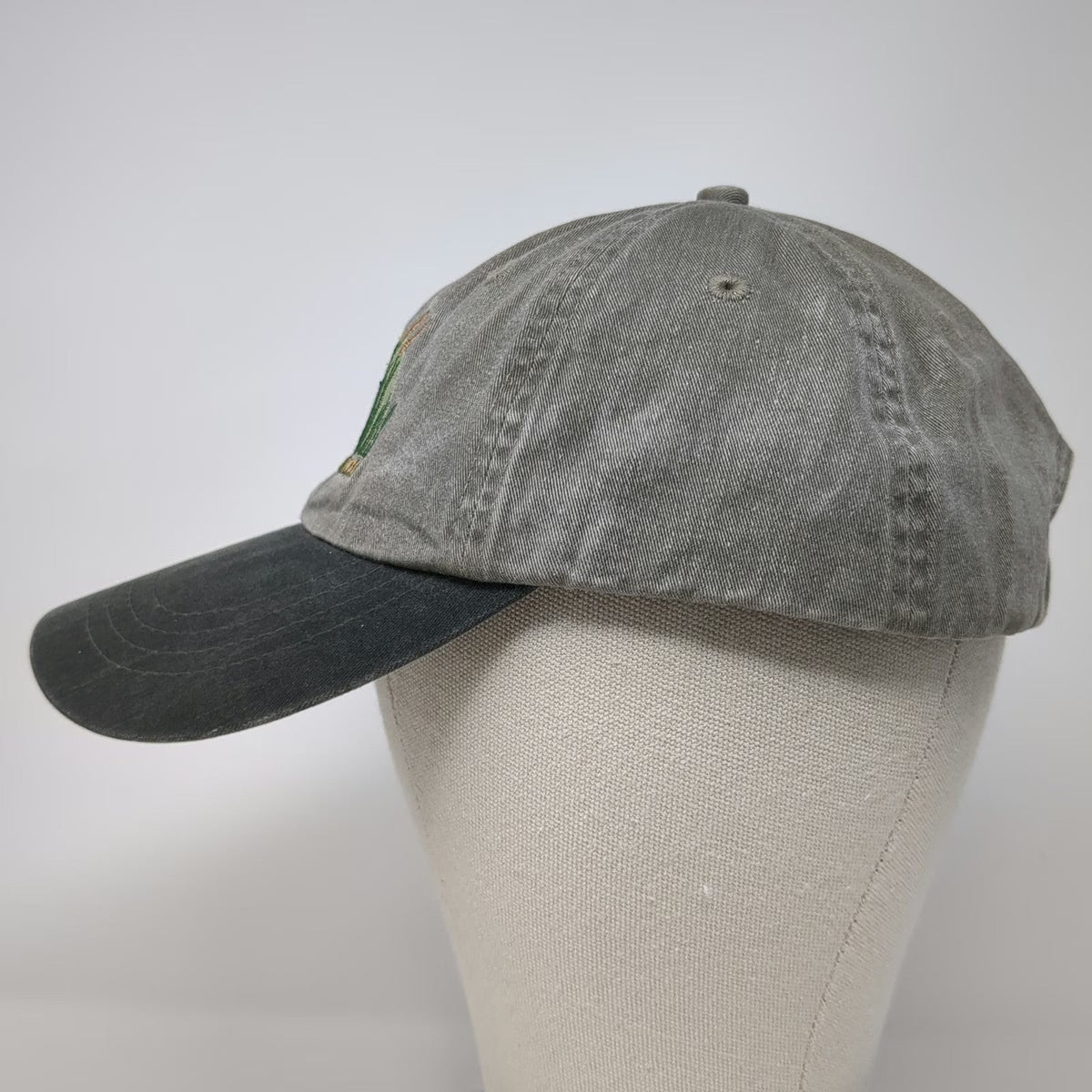 Port & Company Baseball Cap Gray Black One Size Idaho Master Naturalist Bird Hat