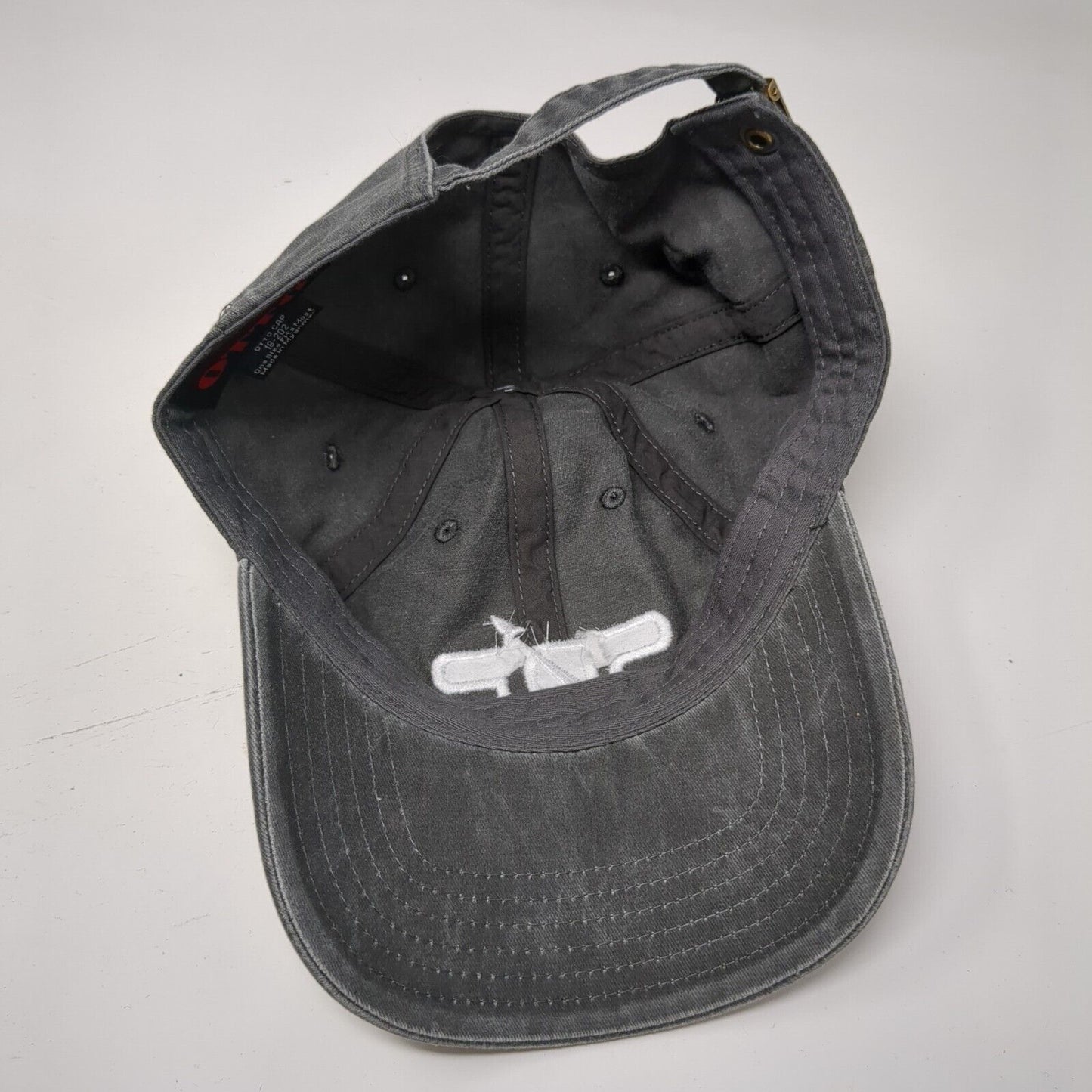 SDP Slideback Hat Gray OSFM Adjustable Embroidered 6 Panel Otto