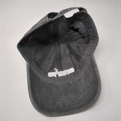 SDP Slideback Hat Gray OSFM Adjustable Embroidered 6 Panel Otto