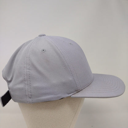 Wrestling Strapback Hat Gray OSFA Embroidered Flexfit Port Authority