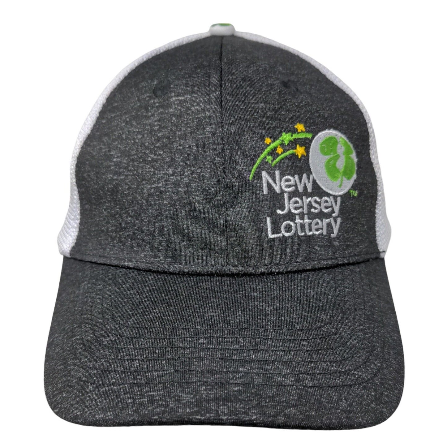 New Jersey Lottery Men's Snapback Mesh Back Hat Multicolor Cotton Blend