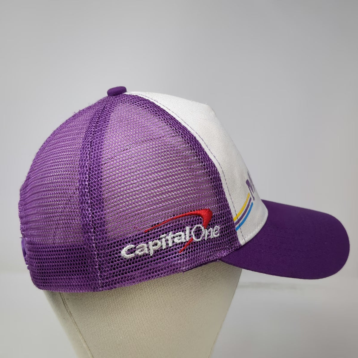 Trucker Hat Purple One Size Magic Johnson Magic Mart Capital One Mesh Snapback
