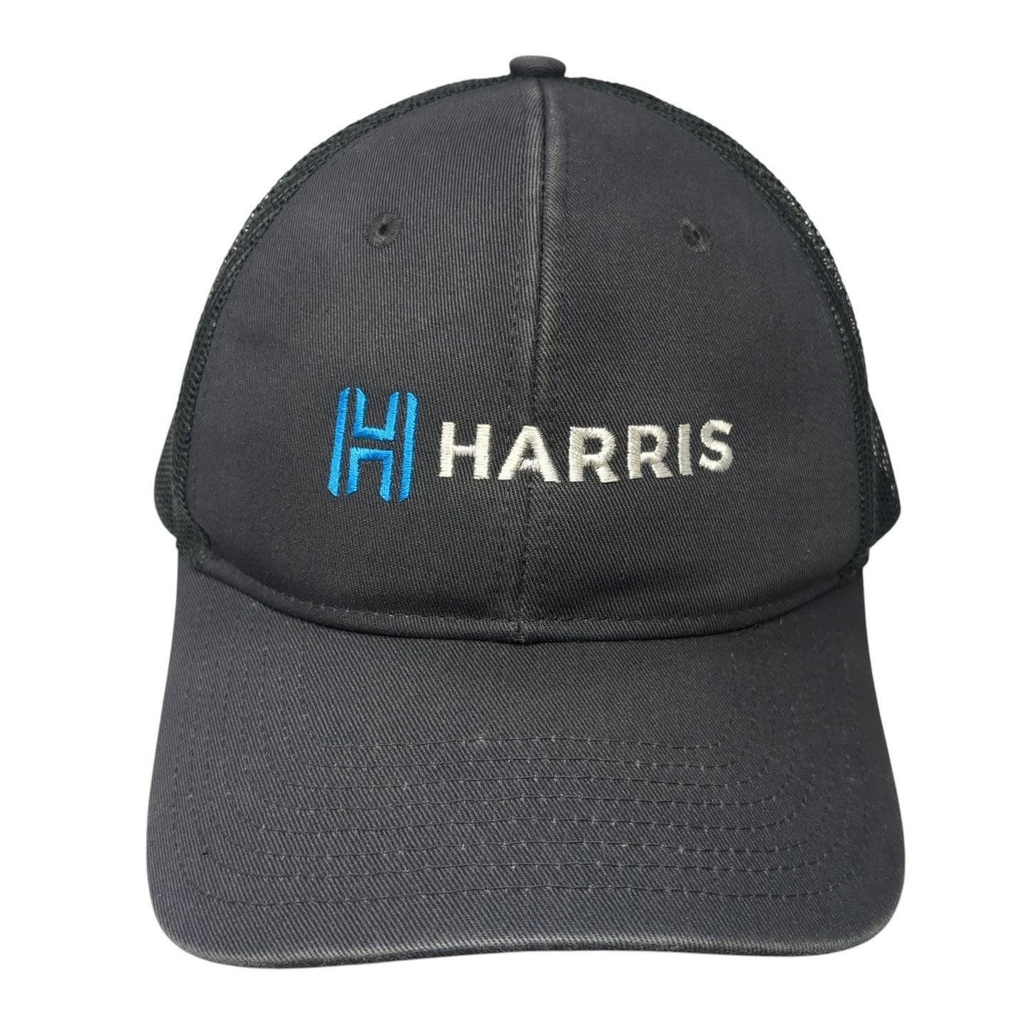 Harris Snapback Mesh Back Trucker Hat Gray One Size Port Authority