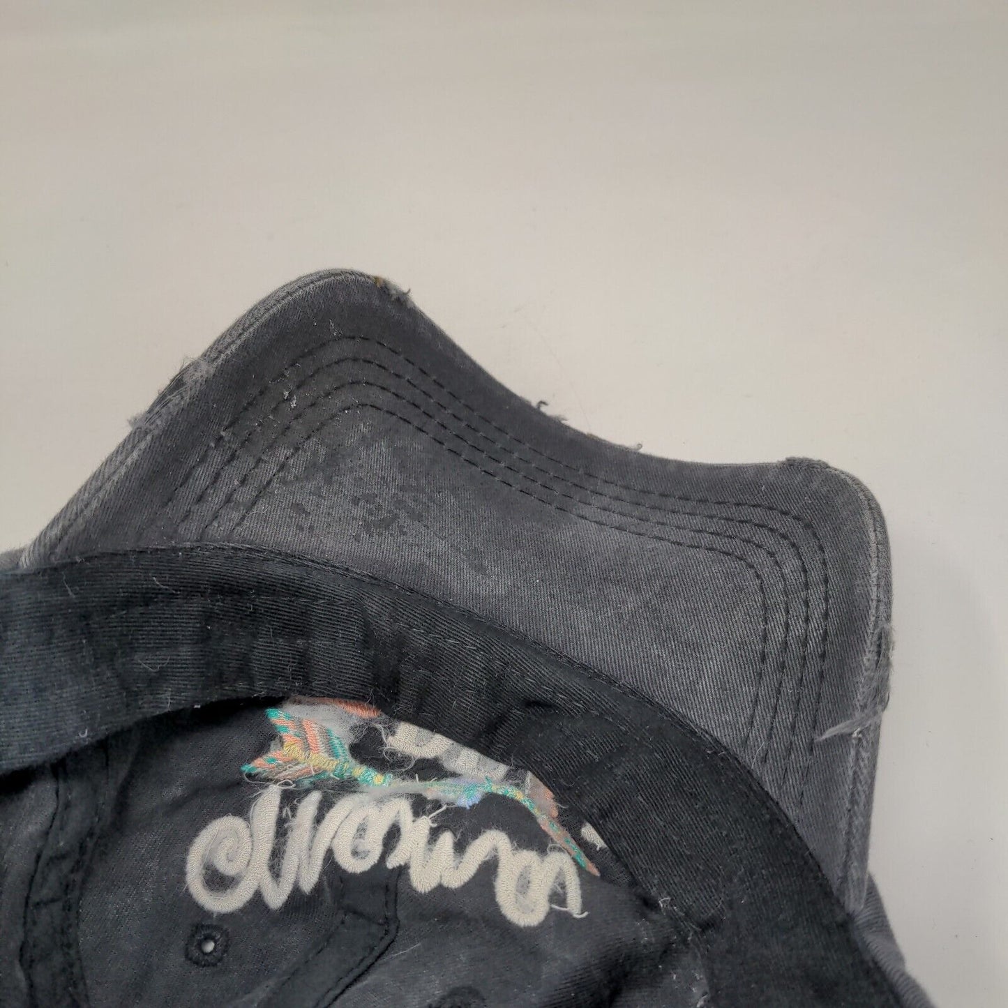 Mama Bear Strapback Hat Gray One Size Embroidered KB ETHOS Vintage