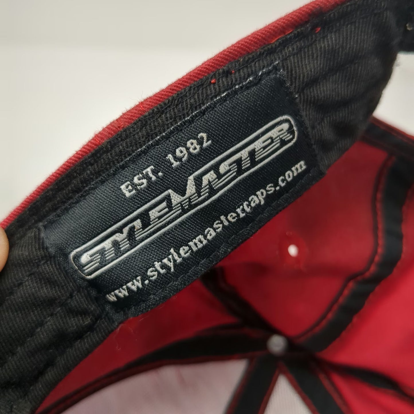 Stylemaster Baseball Cap Red OSFM Jim Beam Racing Robby Gordon Motorsports Hat