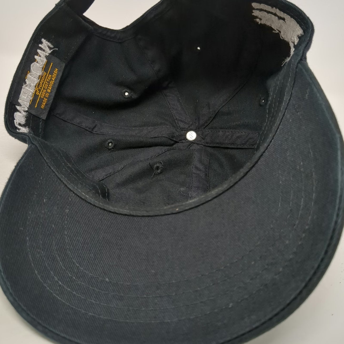 Yupoong Baseball Cap Black One Size Flowertown Cannabis Slideback Adjustable Hat