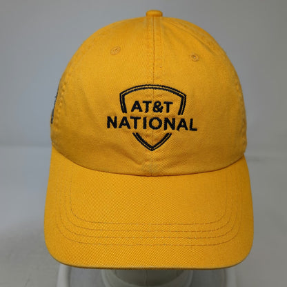 Ahead AT&T National Tiger Woods Baseball Cap Yellow OSFM Golf Hat Shield Logo