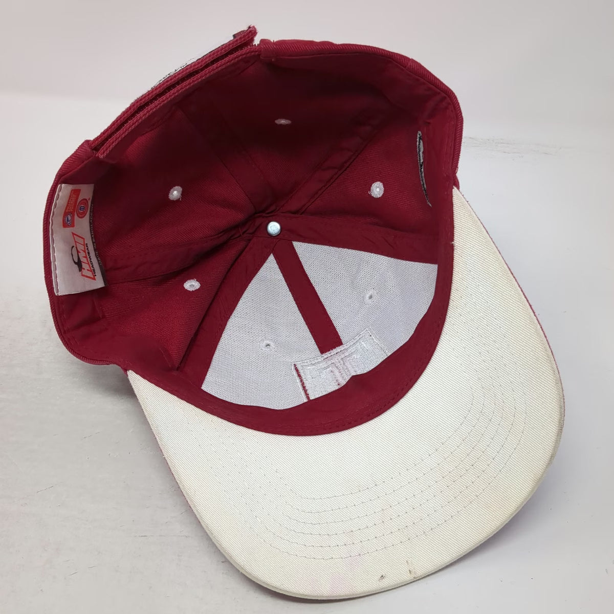 HMI Temple Owls NCAA Cap Red One Size Embroidered Strapback Cotton Logo Mascot