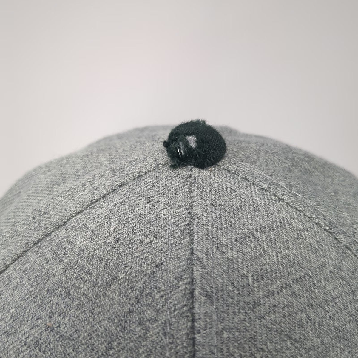 Adidas Snapback Gray One Size Black Flat Brim Trefoil Wool Blend Logo Hat