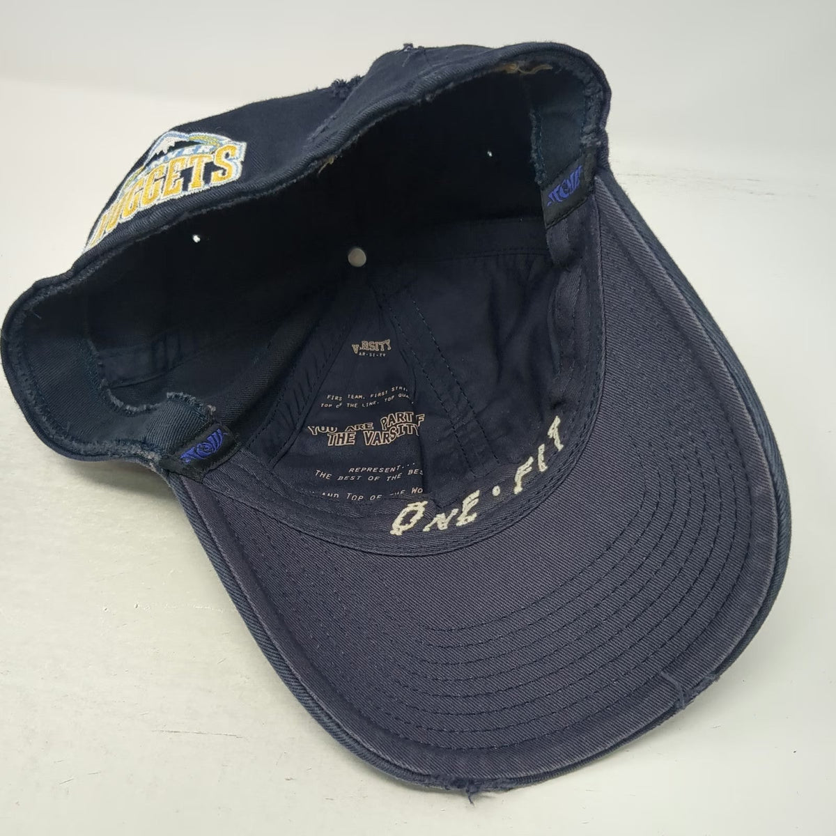 Denver Nuggets NBA Top Of The World Blue One Size One Fit Stretch Team Logo Hat