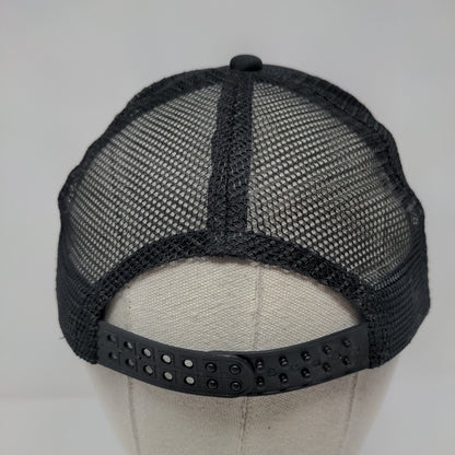 Wild Snapback Mesh Back Trucker Hat Black OSFA Tree Adjustable Solid