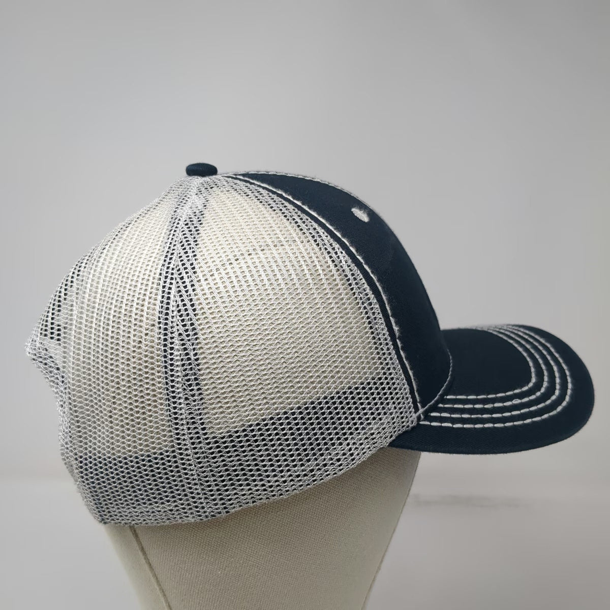 Ariat Trucker Hat Blue One Size Mesh Snapback Cactus Serape Contrast Stitching