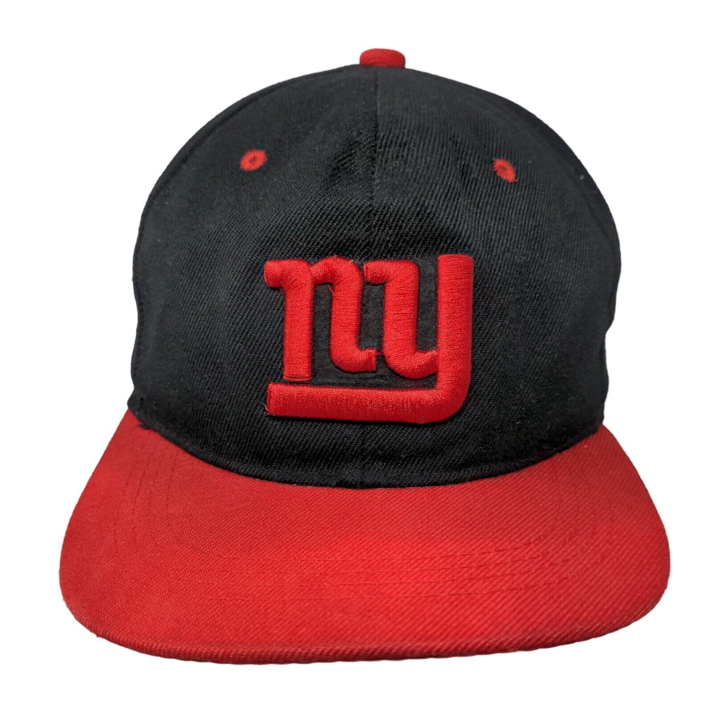 New York Giants Snapback Hat Black Red OSFA Embroidered Logo NFL Adjustable
