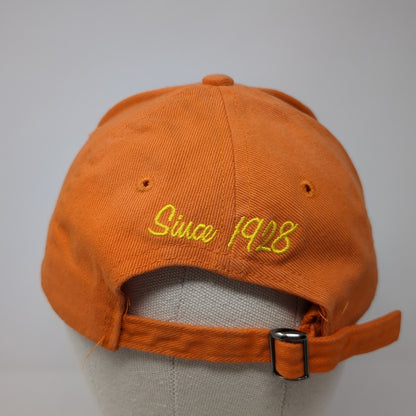 Reese's Slideback Hat Orange One Size Adjustable Embroidered Colorblock