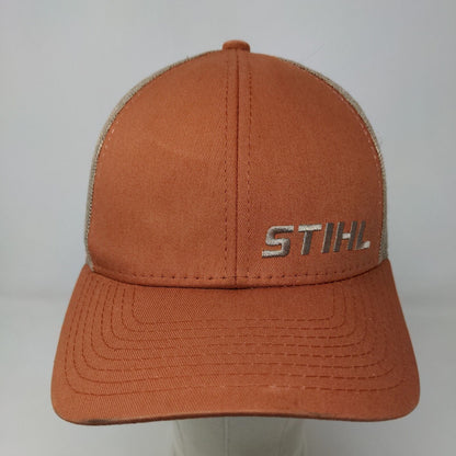 Stihl Men's Snapback Mesh Back Hat Orange Multicolor Embroidered Logo Official