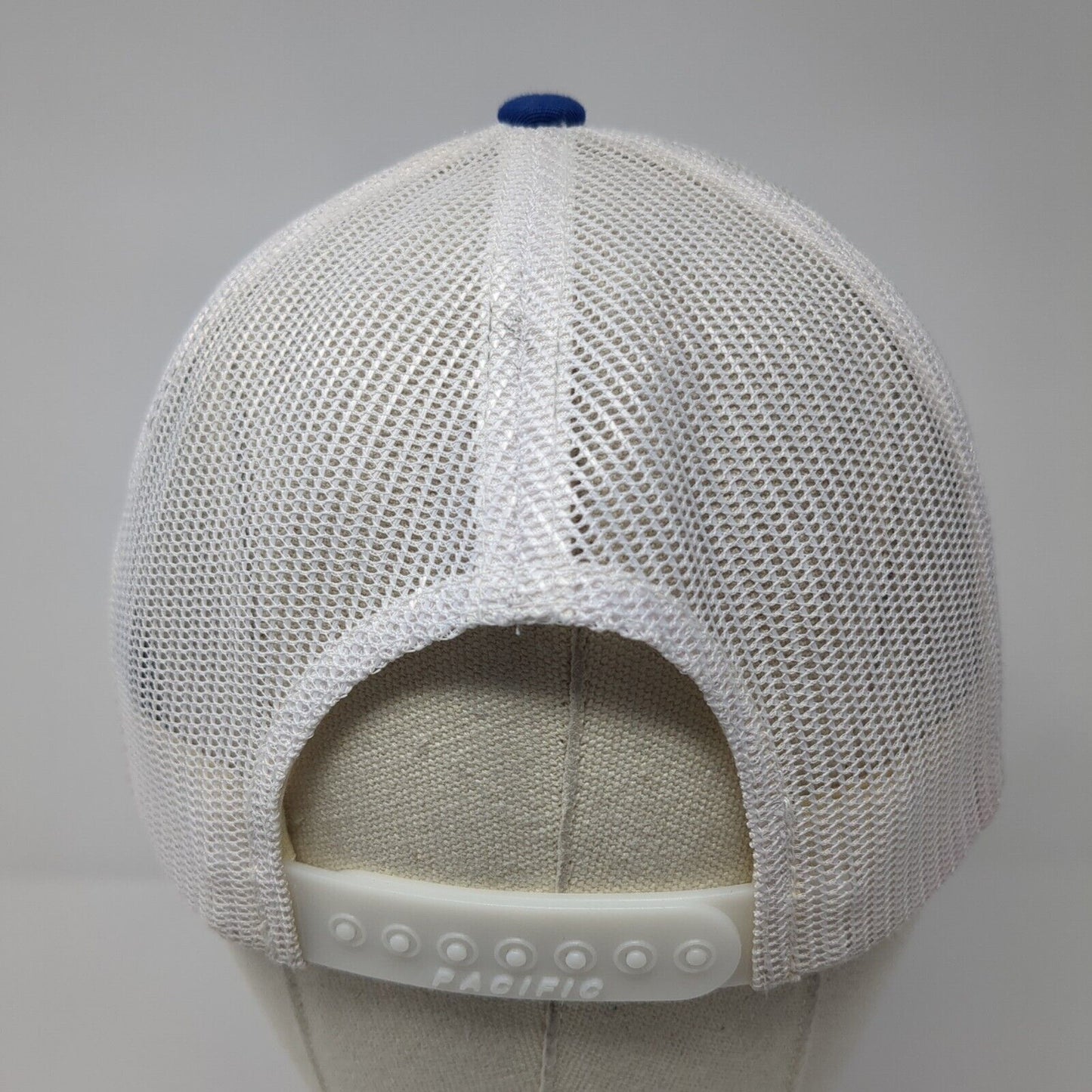 Hop Valley Brewing Co. Snapback Trucker Hat Blue One Size Mesh Back