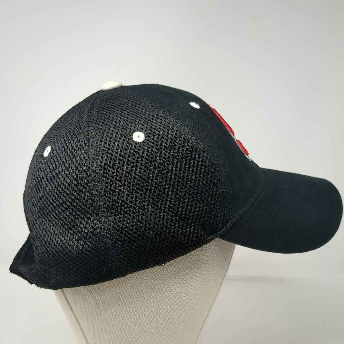 NC State Wolfpack NCAA Captivating Headgear Cap Black Red White One Size Mesh