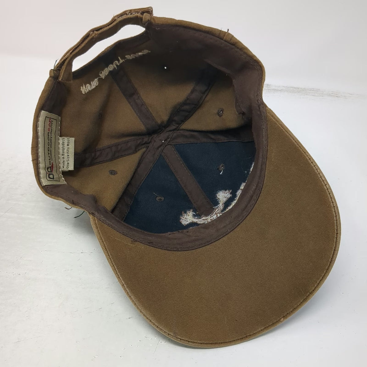Outdoor Cap Baseball Cap Brown OSFM Strapback Muley Crazy Nuts About Bucks Hat