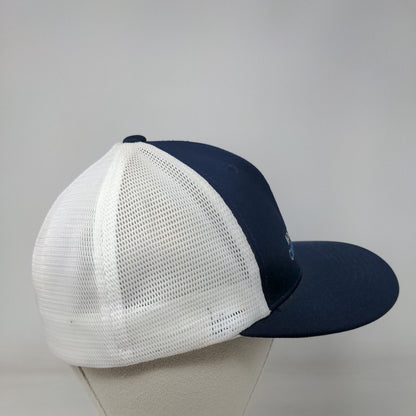 North American Crane & Rigging LLC Fitted Trucker Hat Blue S/M Flexfit Yupoong