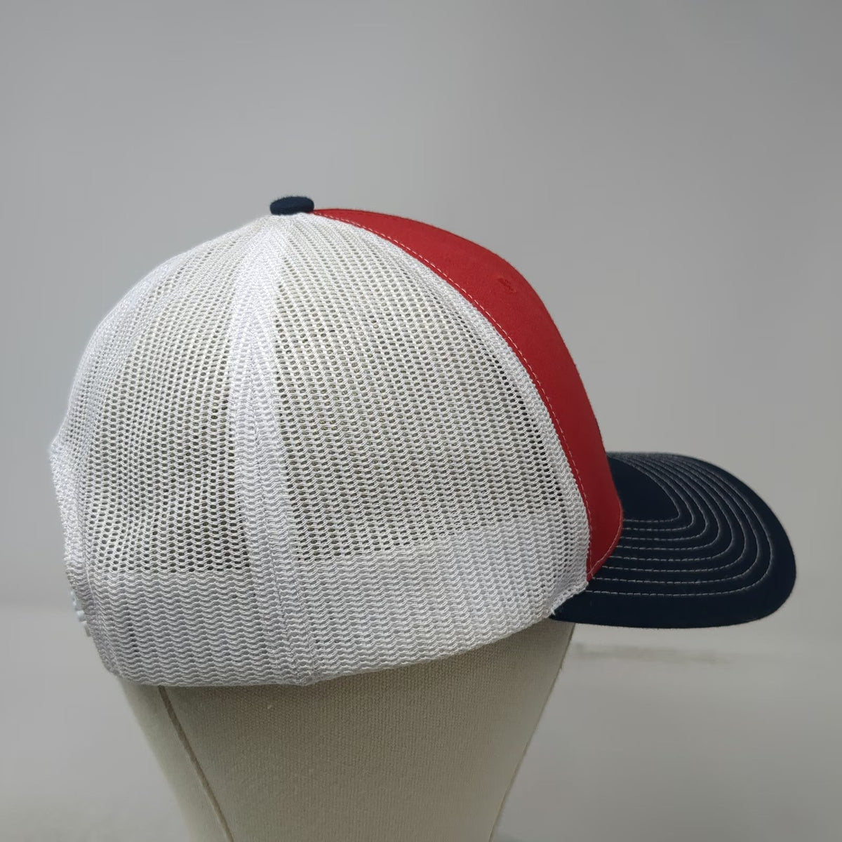 Richardson Trucker Hat Red White Blue One Size Chick-fil-A Supply Mesh Snapback