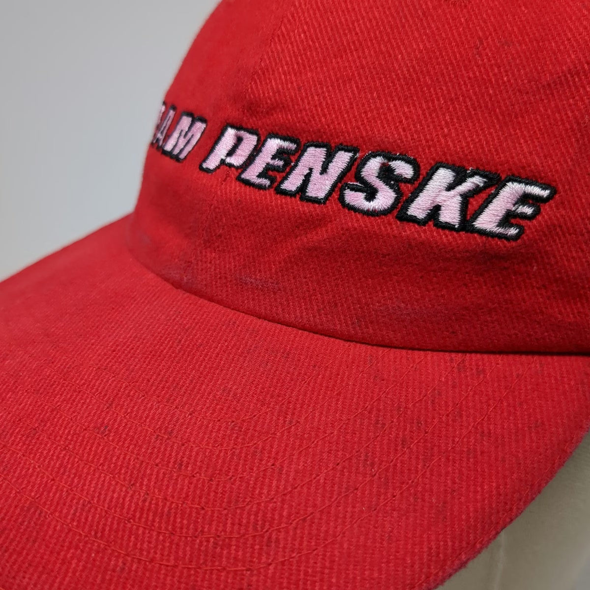 Team Penske Red Baseball Cap Hat One Size Strapback Embroidered Racing Signature