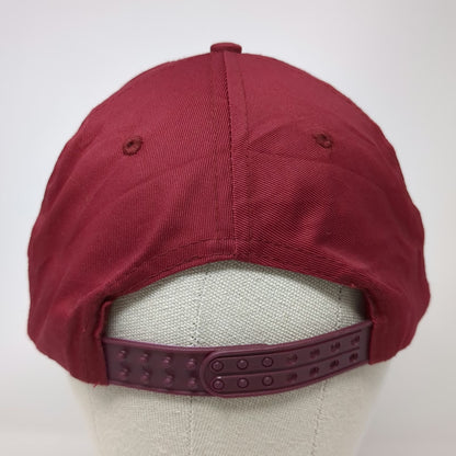 Cobra Caps 5 Panel Red One Size Hat Rope DuPont Logo Snapback Screen Printed