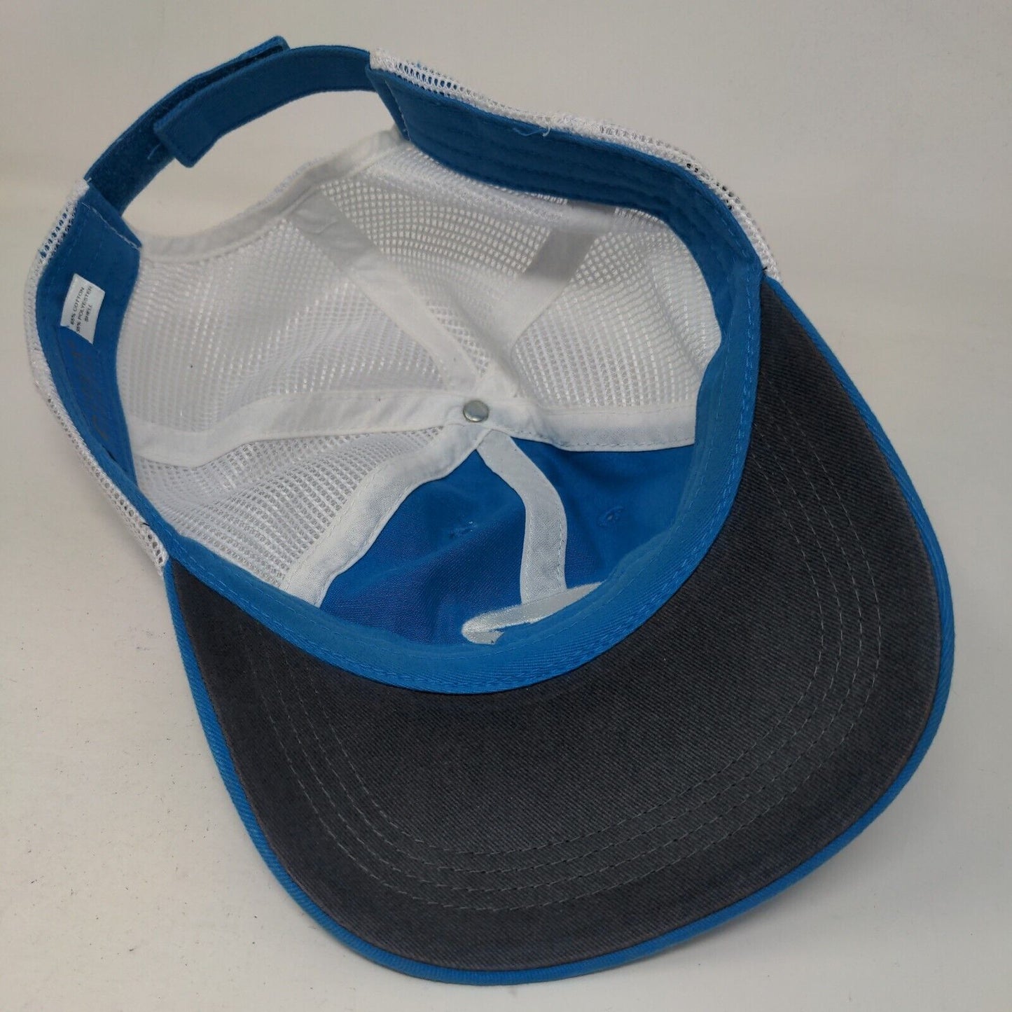 Costa Strapback Hat One Size Blue Mesh Back Embroidered Adjustable Strap