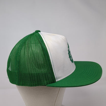 Fat Leaf Water Snapback Mesh Back Trucker Hat Green OSFA Yupoong