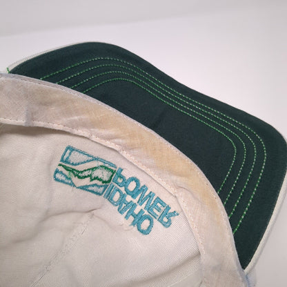 Idaho Power Slideback Hat White One Size Adjustable Embroidered 6 Panel