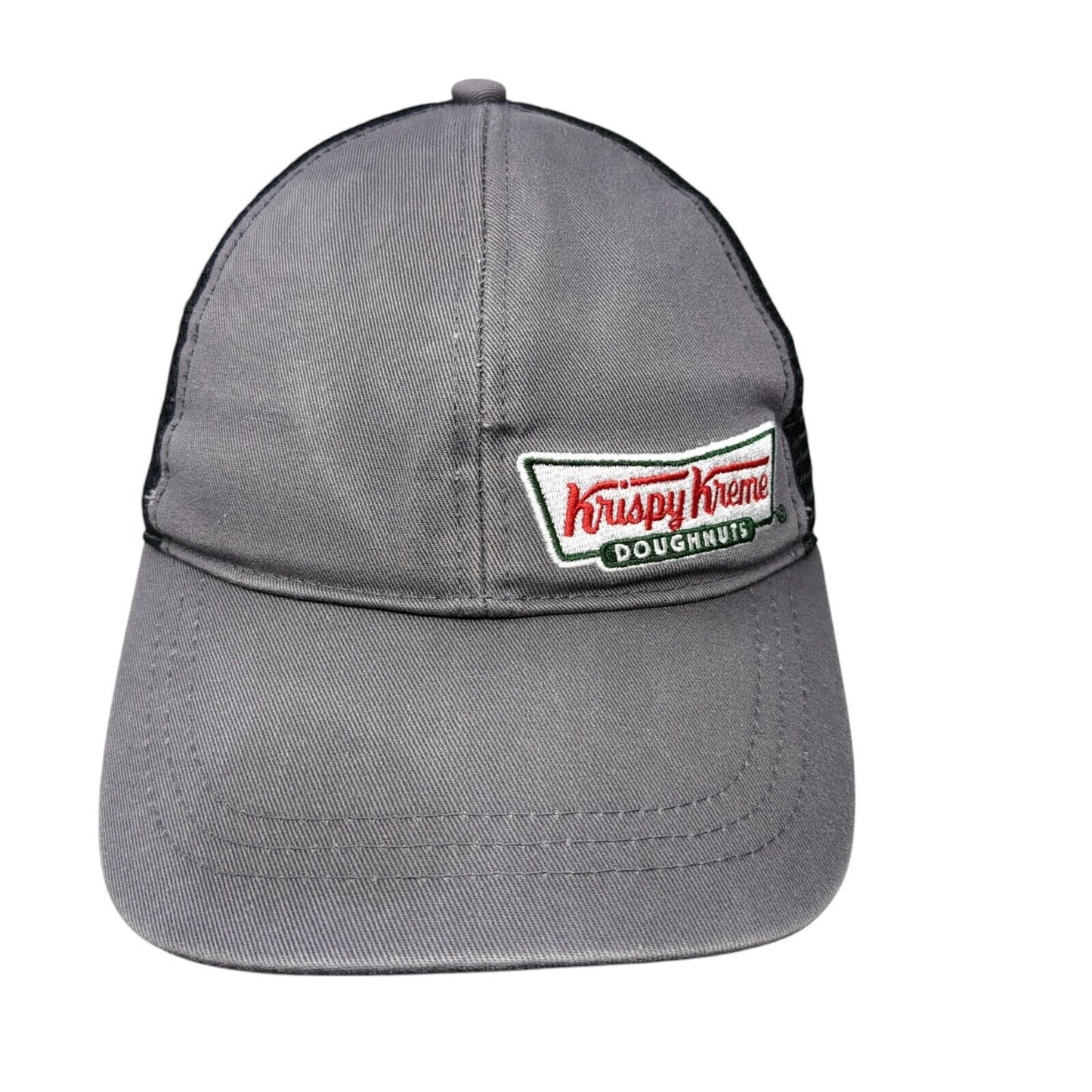 Krispy Kreme Doughnuts Snapback Trucker Hat Gray OSFA Mesh Back