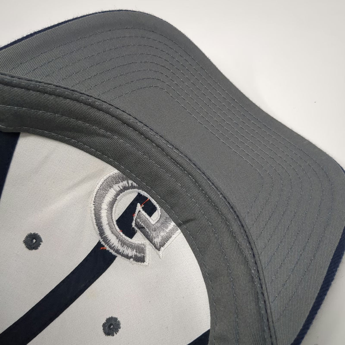 Georgetown Hoyas NCAA Top of the World Blue 7 Fitted Hat Gray G Logo Bulldog Cap