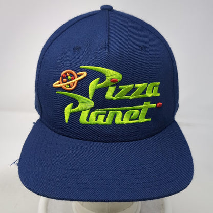 Disney 5 Panel Blue Hat One Size Pizza Planet Toy Story Graphic Snapback
