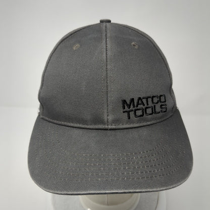 Matco Tools Fitted Hat Gray One Size Embroidered Solid 6 Panel Stretch