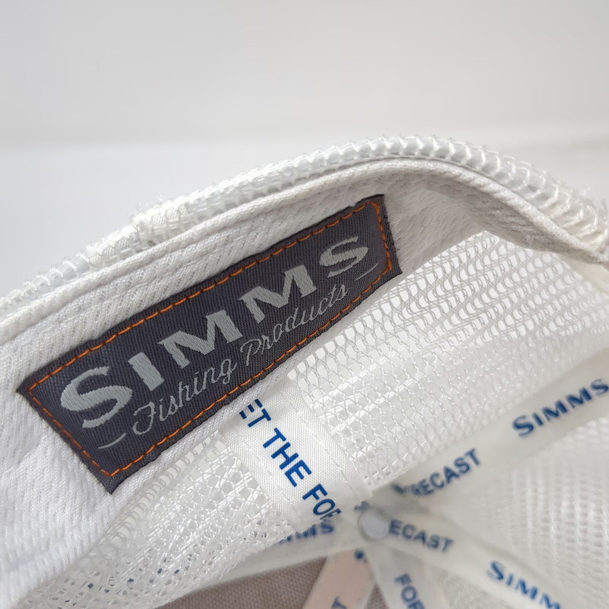 Simms Trucker Hat Yellow White One Size Fish Logo Bozeman Montana Snapback