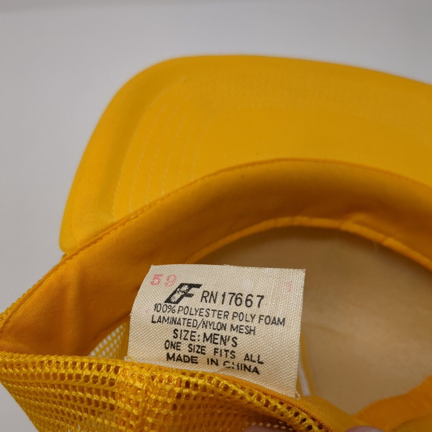 Don't Dump On Me Snapback Trucker Hat Yellow One Size Adjustable Mesh Back