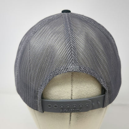 Richardson Trucker Hat Black Gray One Size Brian Warner Custom Leather Silver