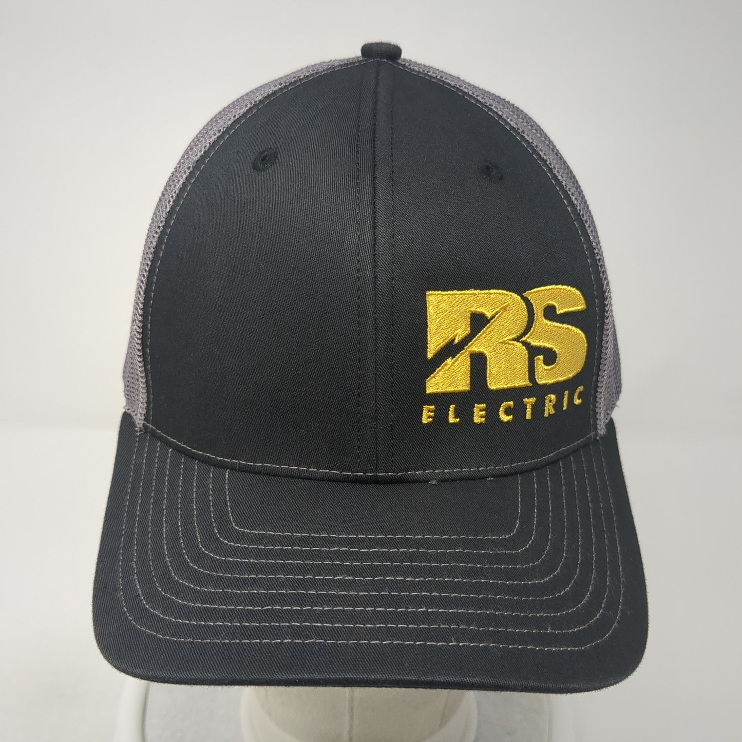 RS Electric Snapback Mesh Back Trucker Hat Black One Size Richardson