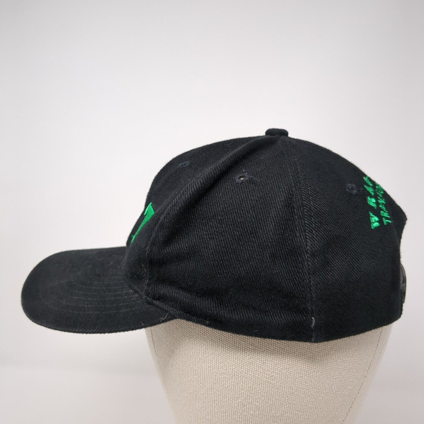 W-T Wrag-Time Transportation Snapback Hat Black One Size Embroidered