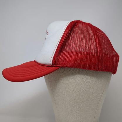 Otto Trucker Hat Red One Size TAO BOWL MMXXII Football Patch Mesh Snapback