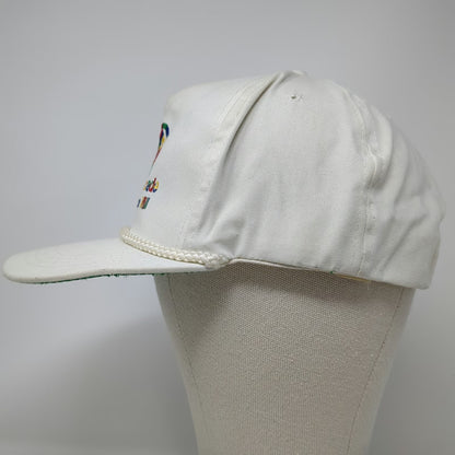 Yupoong 5 Panel White One Size Hat Boise Cascade West Tacoma Mill Rope Brim