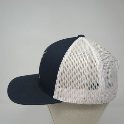 Wrestling Snapback Trucker Hat Blue OS Adjustable Mesh Back Pacific Headwear