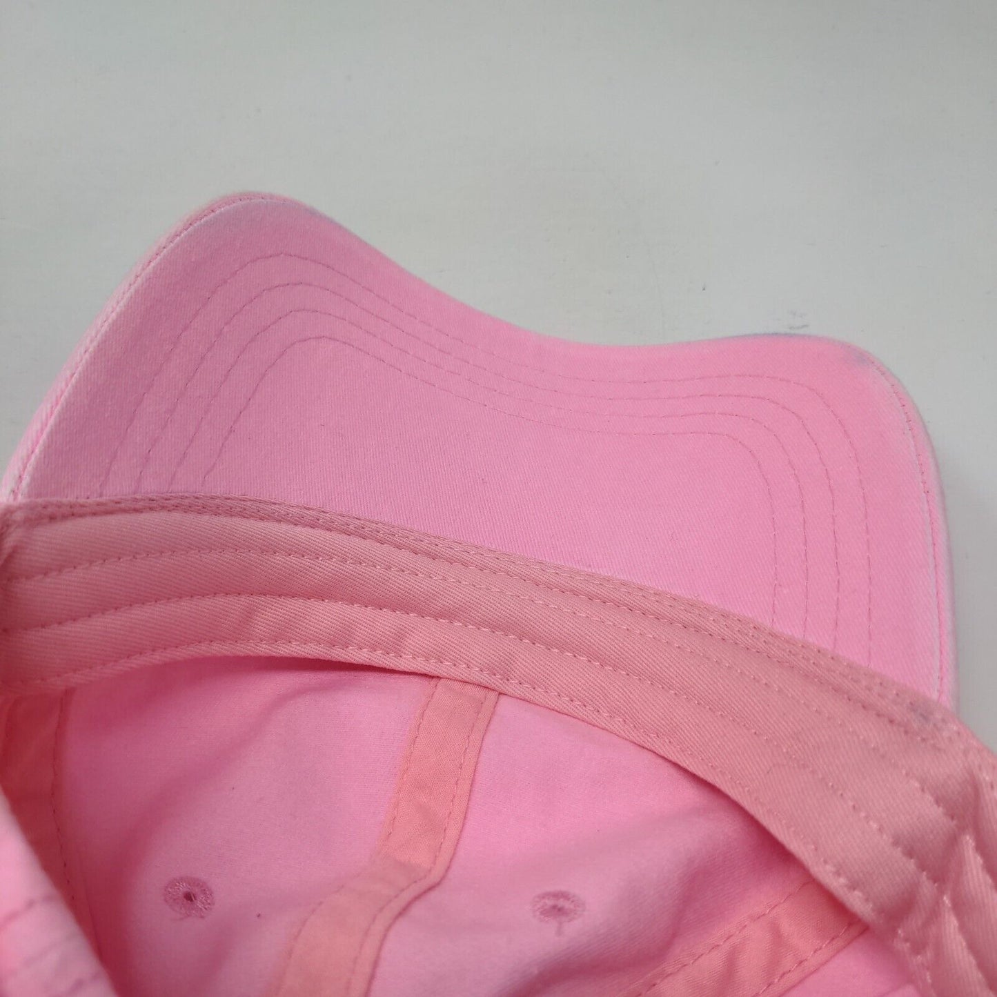 Otto Slideback Hat Pink OSFM Adjustable Vented Holes 6 Panel Blank Cotton