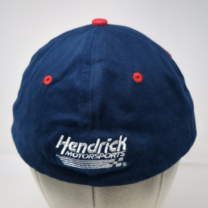Chase Authentics Baseball Cap Blue Red One Size Jeff Gordon 24 NASCAR Flame Brim